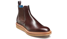 Barker Fred Chelsea Boot  - Chocolate Hand Painted