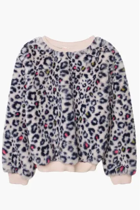 Billieblush Cheetah Print Girls Sweatshirt (Size 3 left)