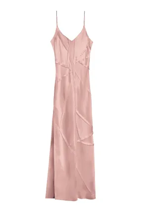 BM Elongated Recycled Dress with Slit - Mauve