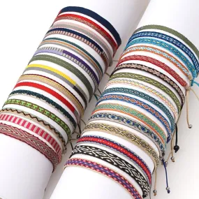 Bohemian style woven strap pure handmade woven bracelet