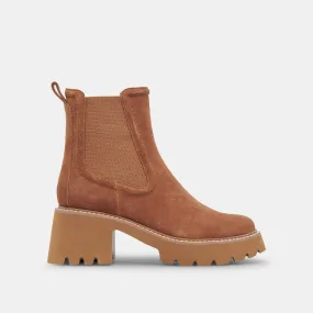 HAWK H20 BOOTIES CHESTNUT SUEDE