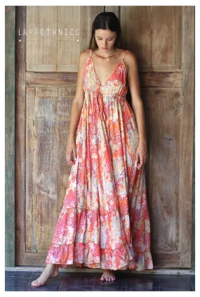 Lara Angeline Frillback Maxi Dress