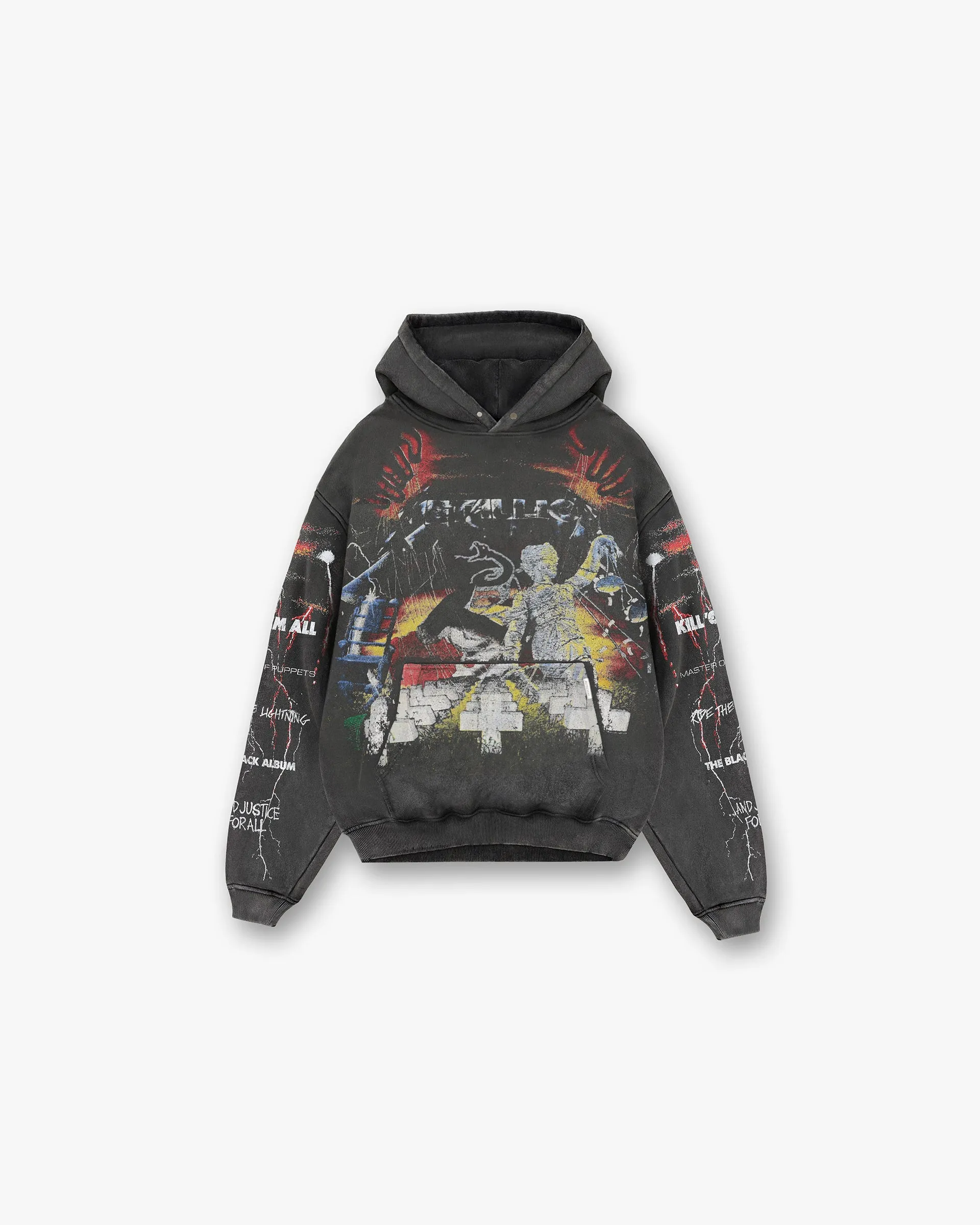 Represent X Metallica™️ Master Of Puppets Hoodie - Vintage Grey