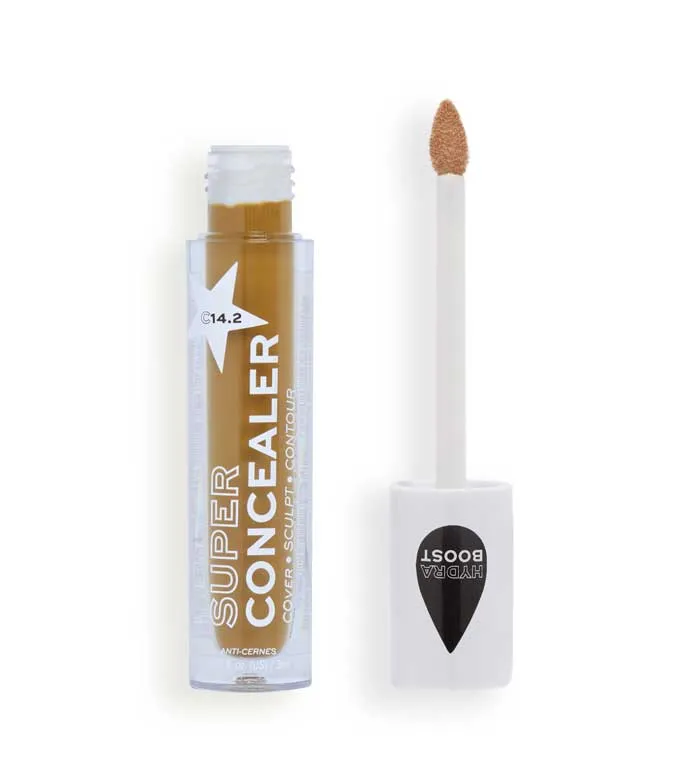 Revolution Relove - Corrector líquido Super Concealer Radiant Matte - C14.2