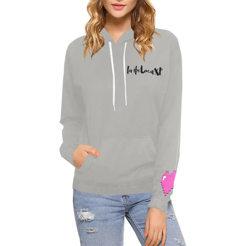 Women's Love XP Print Hoodie (Model H13)