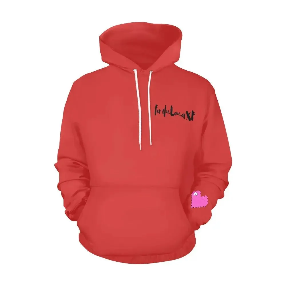 Women's Love XP Print Hoodie (Model H13)